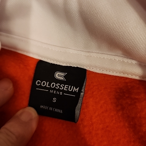 NWOT Colosseum Stitched Clemson University Tigers 1/4 Zip Hoodie Adult Small - Picture 2 of 9